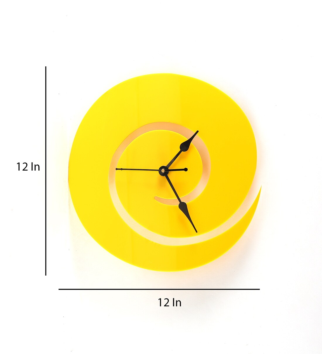 Buy MDF And Acrylic Analog Volu Wall Clock by Tangy Oak Online Modern