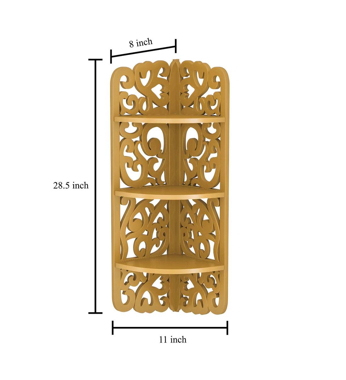 Buy MDF Corner Hanging Wall Shelf By Home Sparkle Online Modern Wall