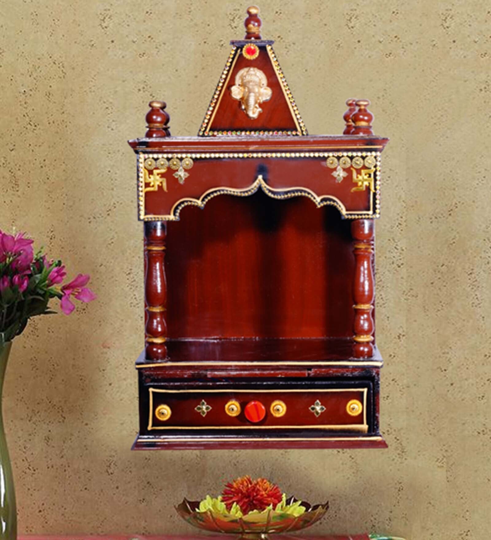 MDF & Marandi Wood Pooja Mandir