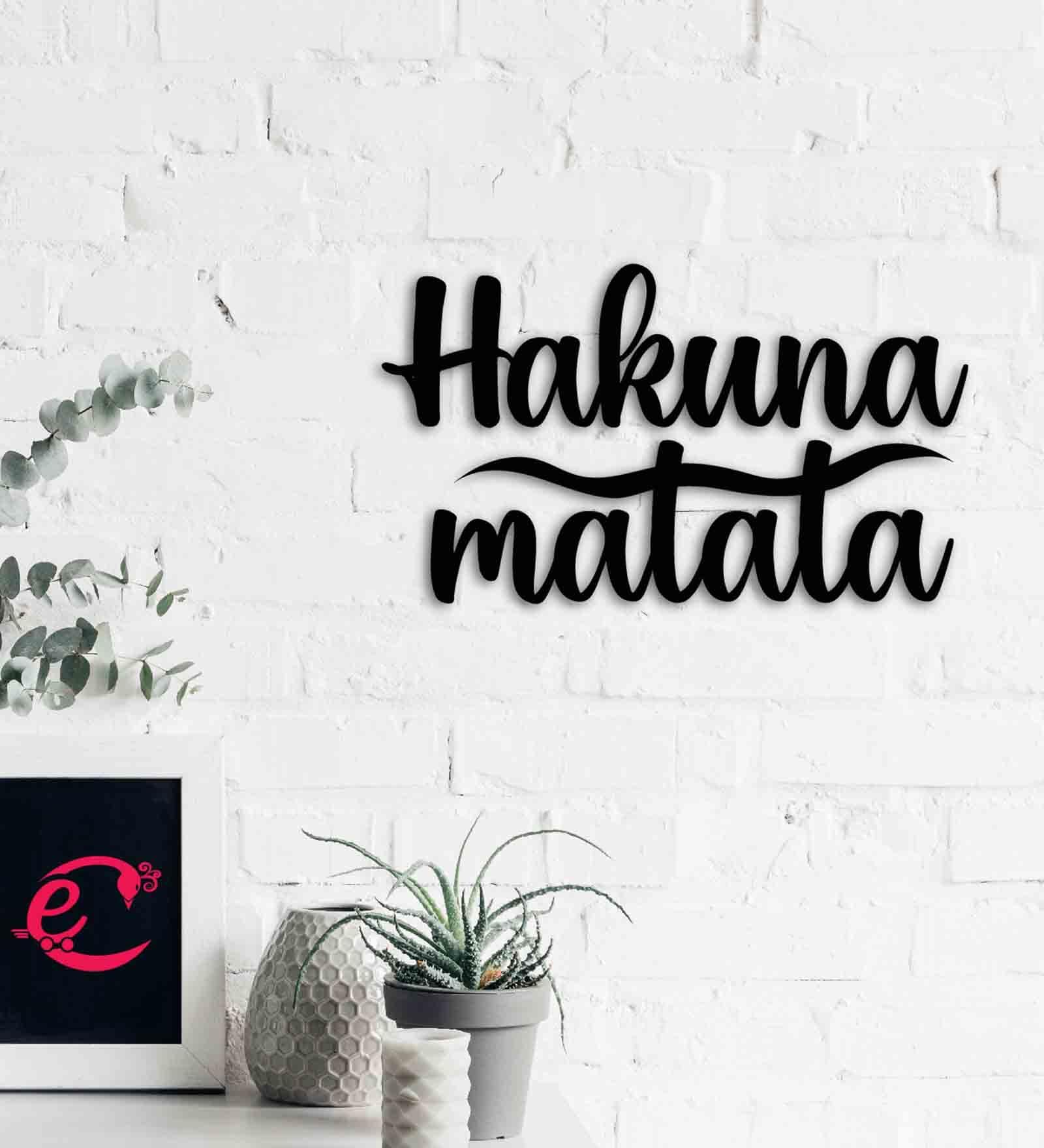 MDF "Hakuna Matata" Wooden Wall Hanging