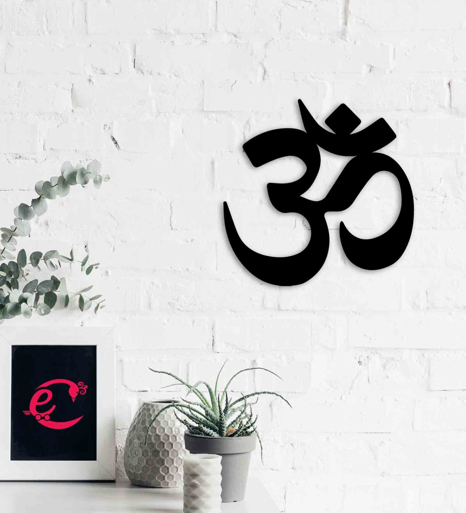 MDF "Om" Wooden Wall Hanging