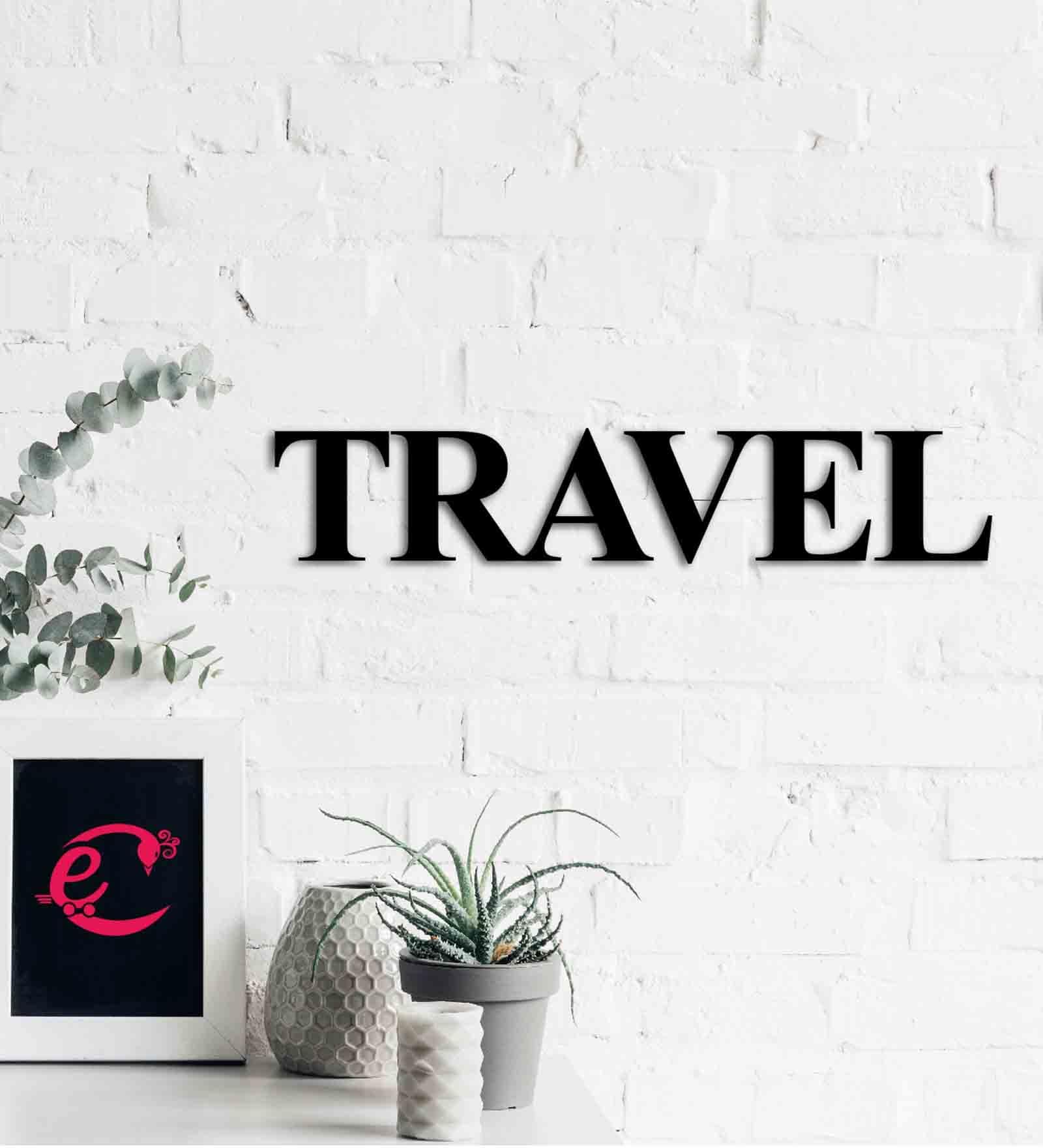 MDF "Travel" Wooden Wall Hanging