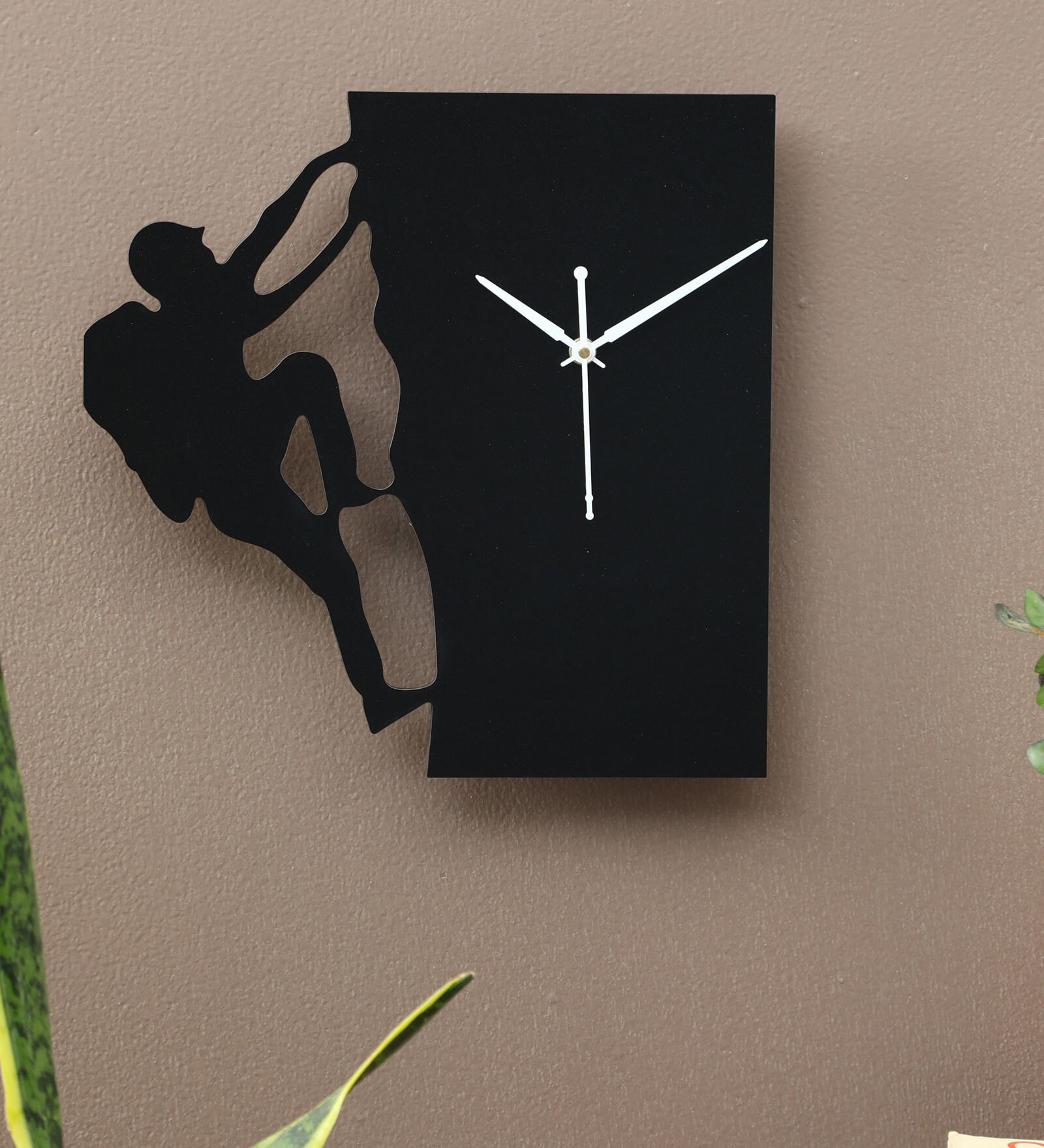 MDF And Acrylic Analog Climber Wall Clock