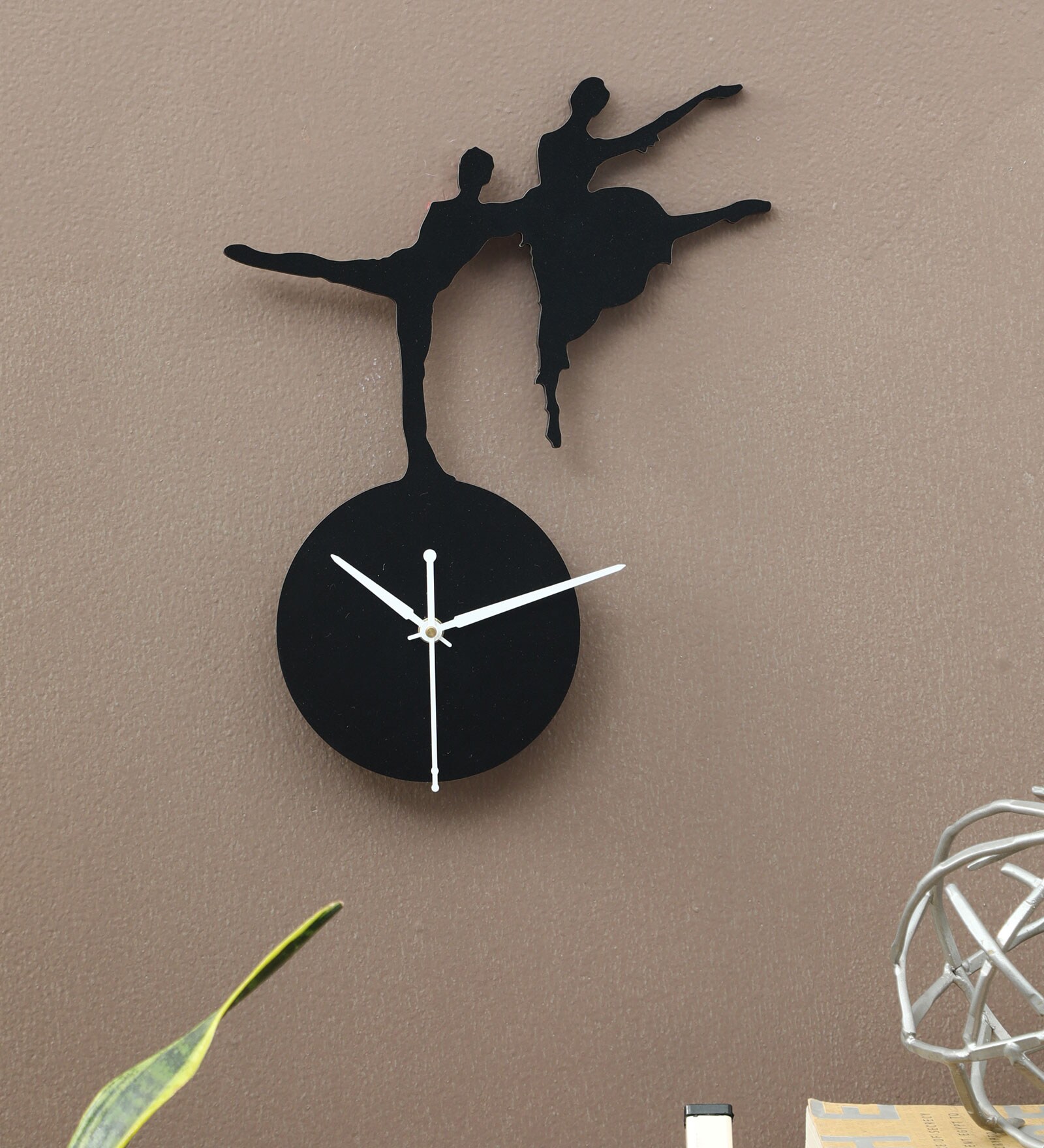 MDF And Acrylic Analog Steps Wall Clock
