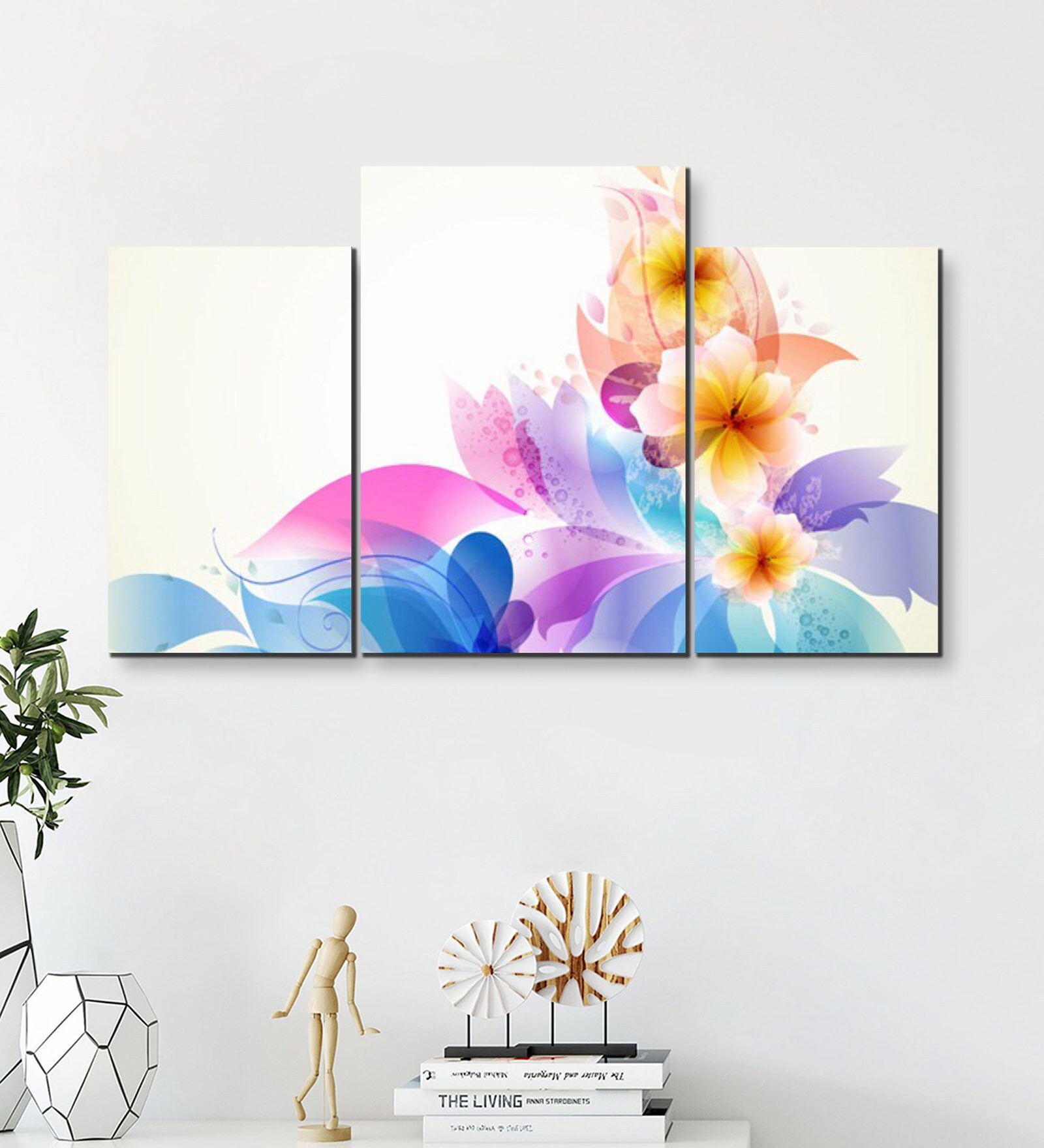 Buy MDF Digital Print Set of 3 Wall Art Painting at 36% OFF by Go ...