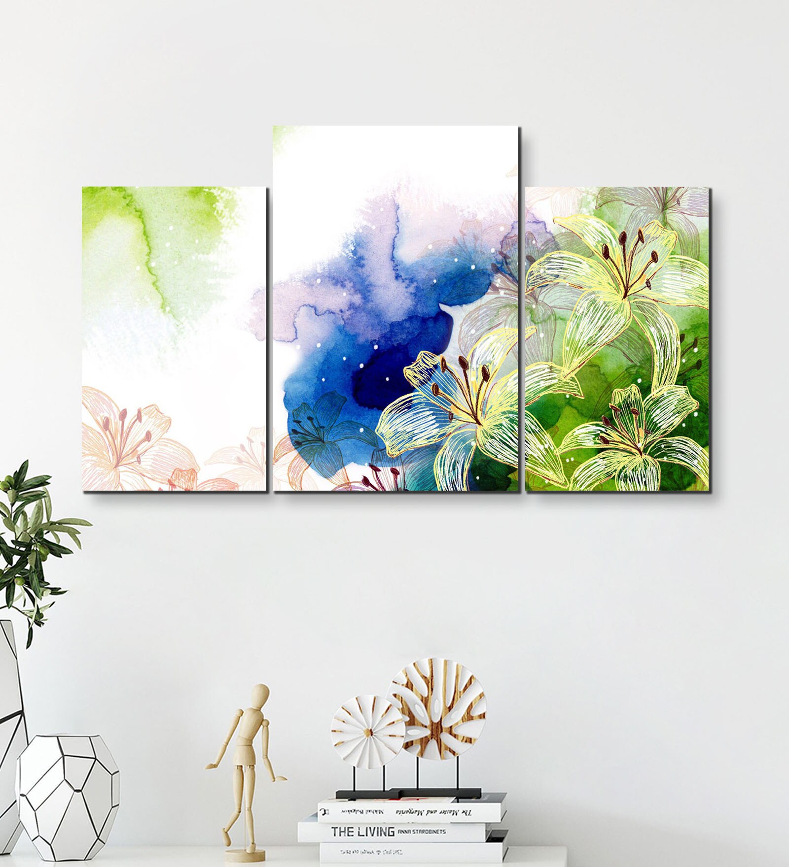 Buy MDF Digital Print Set of 3 Wall Art Painting at 36% OFF by Go ...