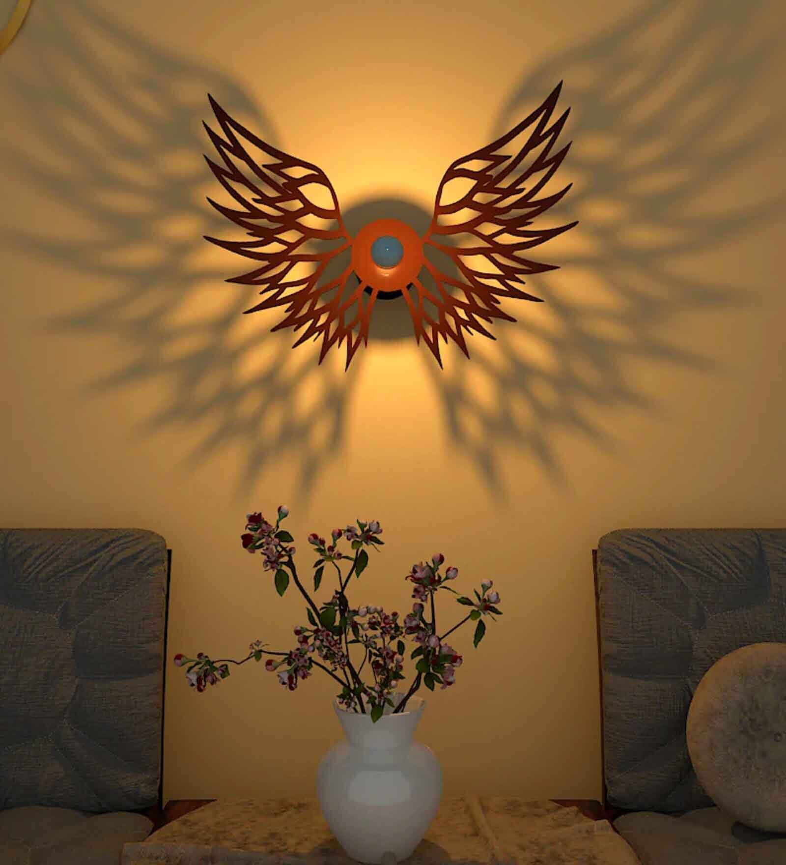 Metal Novelty Wall Light (Brown)