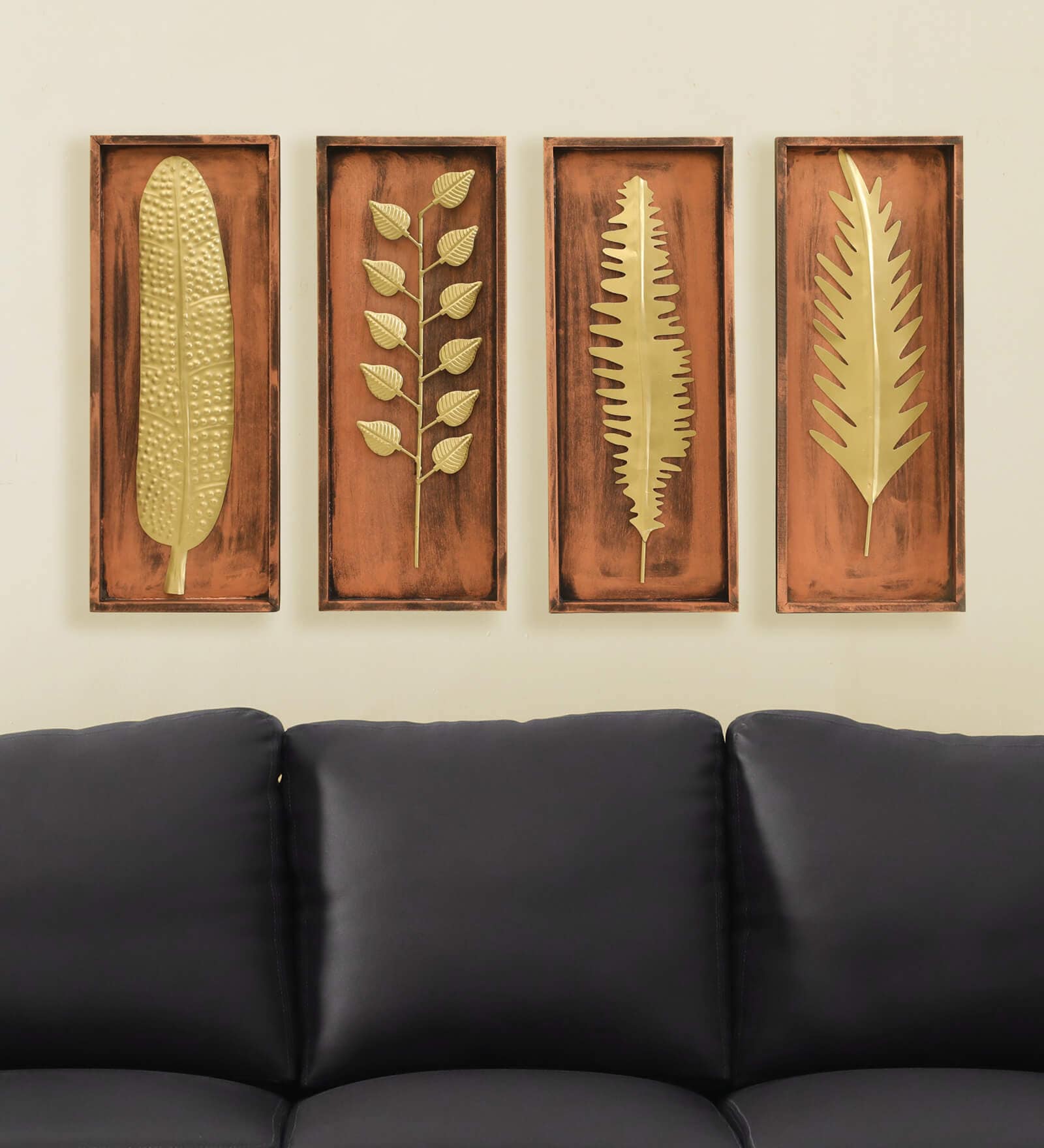 Set Of 4 Mdf Wooden Wall Art