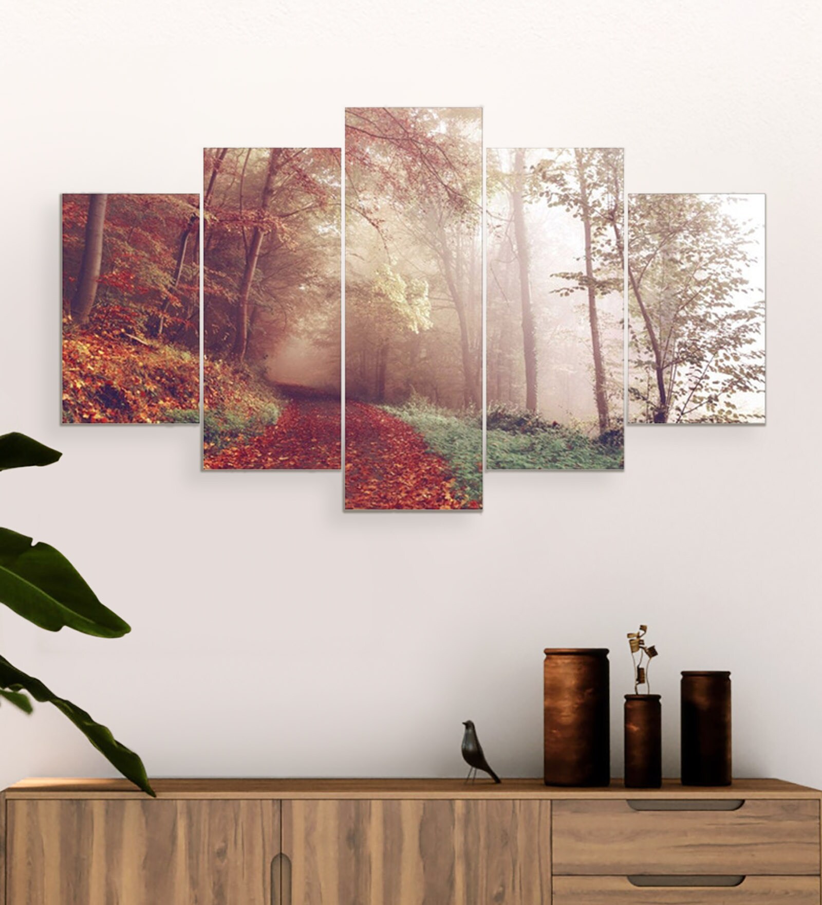 Buy MDF Scenic Walk Framed Art Panel - Set of 5 by Go Hooked at 41% OFF ...