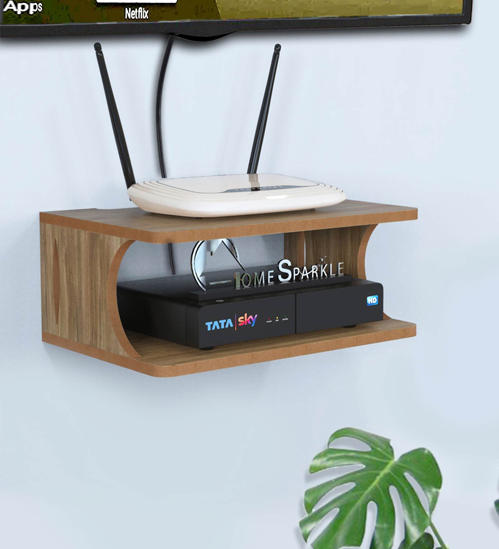 MDF Set Top Box In Brown