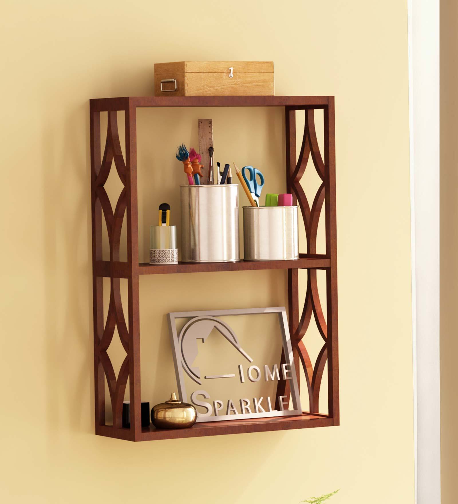 MDF Two Tiered Wall Shelf