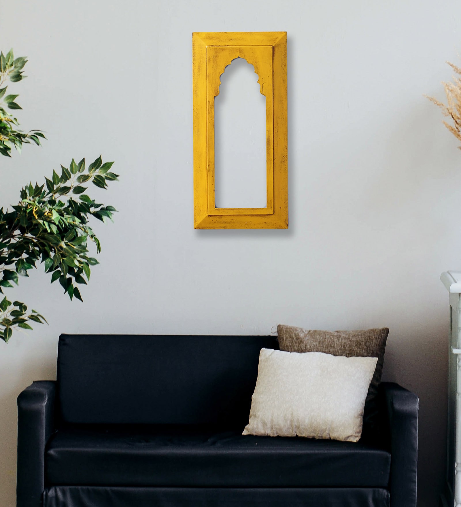 Mdf Wall Hanging Carving Frame in Yellow
