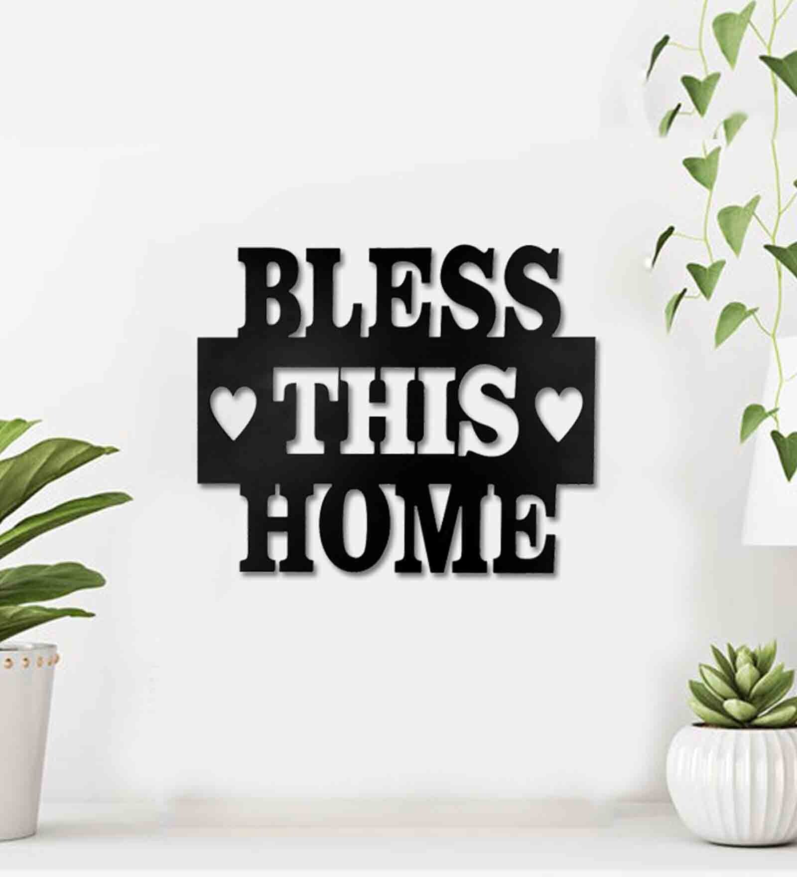 MDF Wall Hanging In Black