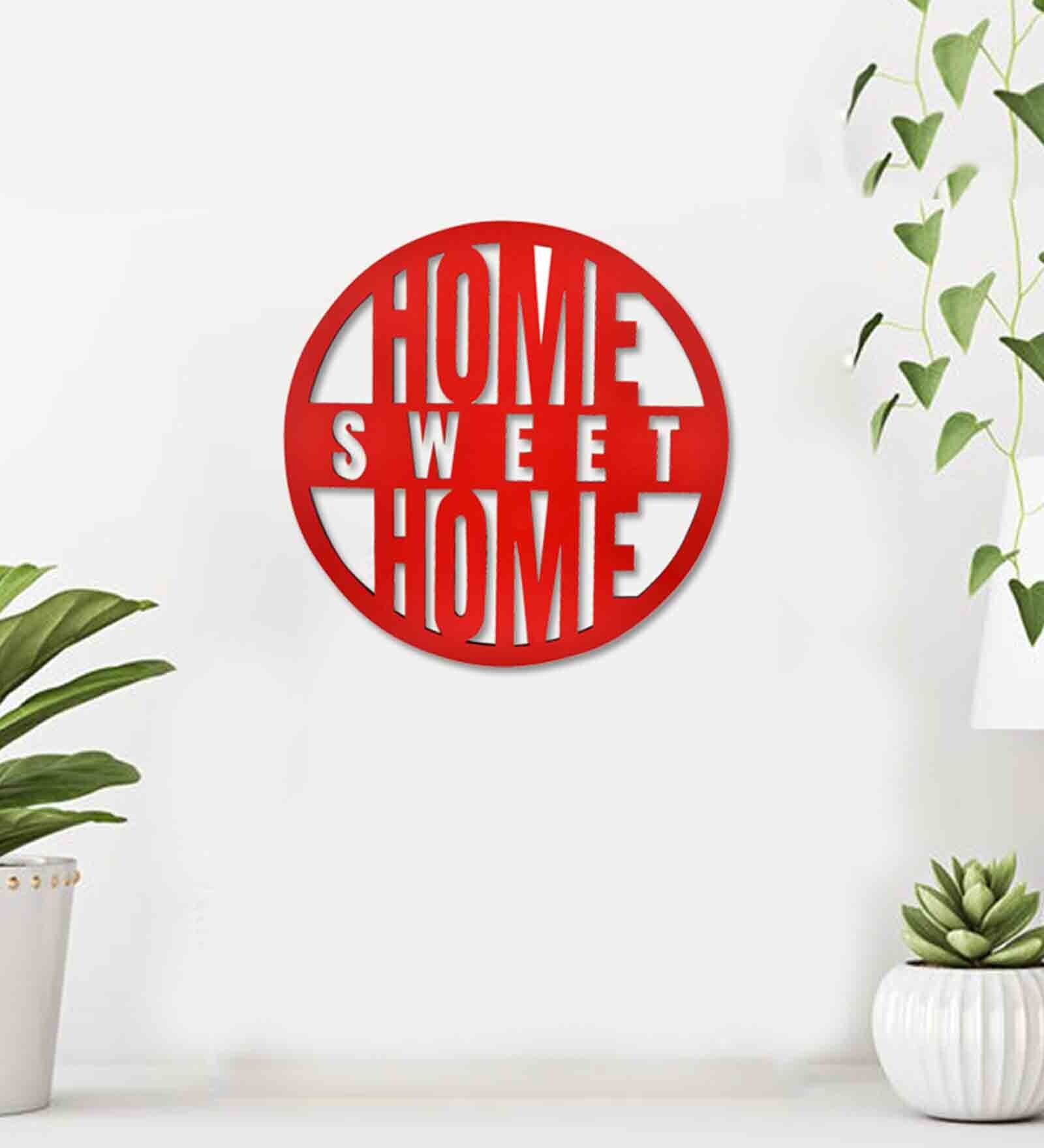 MDF Wall Hanging In Red