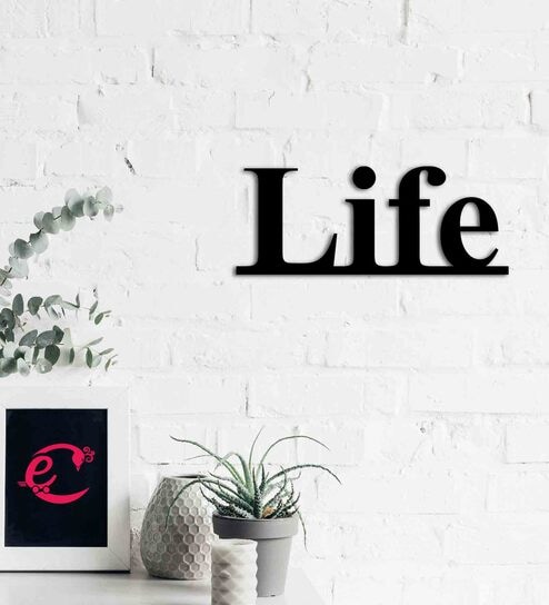 MDF "Life" Wooden Wall Hanging By eCraftIndia