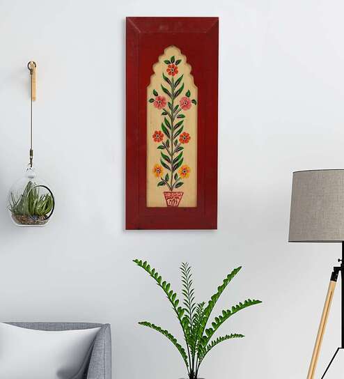 Red Mdf Wall Hanging Decorative Showpiece Frame