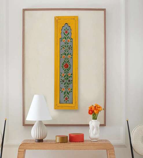 Yellow Mdf Wall Hanging Decorative Showpiece Frame