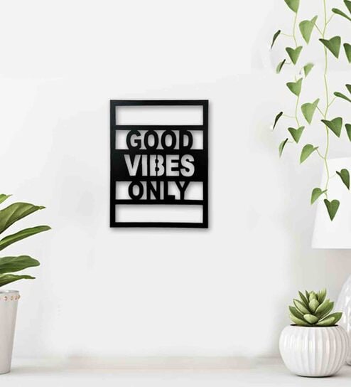 MDF Wall Hanging In Black By Sehaz Artworks