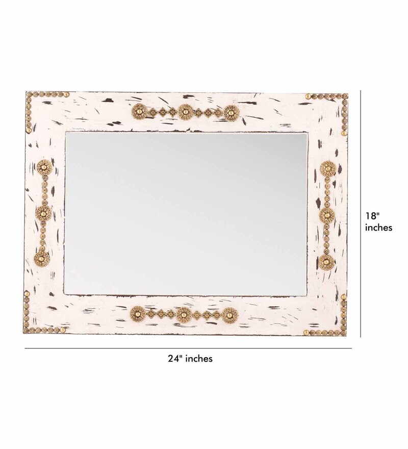 Buy MDF 24 x 18 Inch Rectangle Mirror by D'Dass Online Wall Mirrors