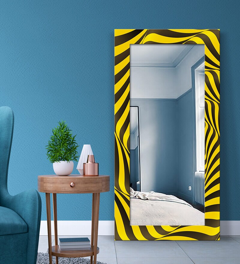 Buy MDF Optical Illusion 4 Ft Floor Mirror By 999Store Online Floor