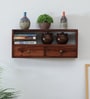 MDF & Mango Wood Honey Wall Shelf
