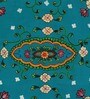MDF & Mango Wood Blue Handpainted Chowki