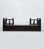 Mdf & Sheesham Wood Pooja Shelf In Brown