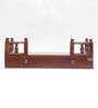 MDF & Sheesham Wood Pooja Shelf In Yellow