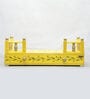 MDF & Sheesham Wood Pooja Shelf In Yellow