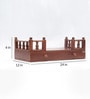 MDF & Sheesham Wood Pooja Shelf In Yellow