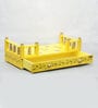 MDF & Sheesham Wood Pooja Shelf In Yellow