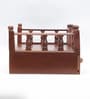 MDF & Sheesham Wood Pooja Shelf In Yellow