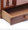 MDF & Sheesham Wood Pooja Shelf In Yellow
