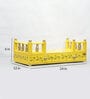 MDF & Sheesham Wood Pooja Shelf In Yellow