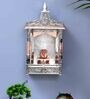 MDF & Wood Carved Wall Mounted Pooja Mandir