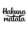 MDF "Hakuna Matata" Wooden Wall Hanging
