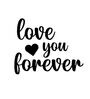 MDF Love You Forever Wooden Wall Hanging