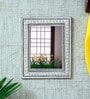 White MDF Oriental Wall Mirror