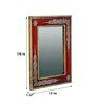 Red MDF Knack Wall Mirror