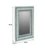 White MDF Oriental Wall Mirror