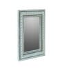 White MDF Oriental Wall Mirror