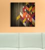 MDF 3-Panel Abstract Design Wall Decor