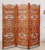 MDF 72 x 60 Inch 3 Panel Room Divider