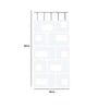 MDF 84 x 36 Inch Hanging Room Divider