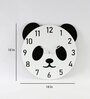 MDF And Acrylic Analog Panda Face Kids Wall Clock