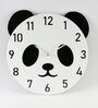 MDF And Acrylic Analog Panda Face Kids Wall Clock