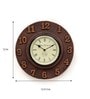 Brown MDF Carved Wall Clock