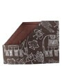 MDF Decorative  Magazine Holder In Brown