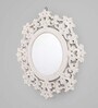 White MDF Dramatic Decorative Mirror