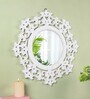 White MDF Dramatic Decorative Mirror